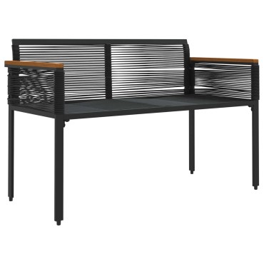 vidaXL Εξωτερικός πάγκος 2 -Seater 117x54x74.5cm συνθετικό ρατάν