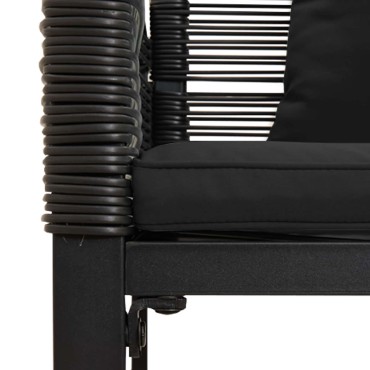 vidaXL Εξωτερικός πάγκος 2 -Seater 117x54x74.5cm συνθετικό ρατάν