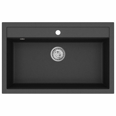 vidaXL Σιντρινο Γρανίτης 795 x 505 χλστ. Μαύρο