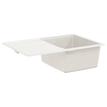 vidaXL Σιντρινο 80% Χαλαζίας και 20% Ρητίνη 670 x 460 mm Λευκό