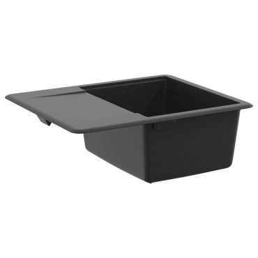 vidaXL Σιντρινο 80% Χαλαζίας και 20% Ρητίνη 560 x 460 mm Μαύρο
