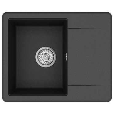 vidaXL Σιντρινο 80% Χαλαζίας και 20% Ρητίνη 560 x 460 mm Μαύρο
