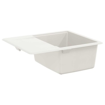 vidaXL Σιντρινο 80% Χαλαζίας και 20% Ρητίνη 560 x 460 mm Λευκό