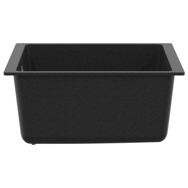 vidaXL Σιντρινο 80% Χαλαζίας και 20% Ρητίνη 370 x 460 mm Μαύρο