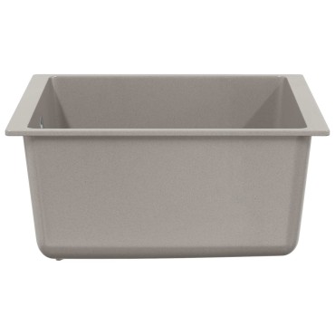 vidaXL Σιντρινο 80% Χαλαζίας και 20% Ρητίνη 430 x 460 mm Γκρι