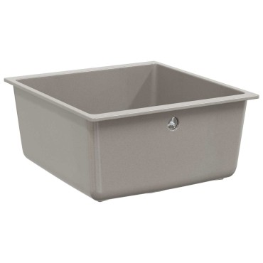 vidaXL Σιντρινο 80% Χαλαζίας και 20% Ρητίνη 430 x 460 mm Γκρι