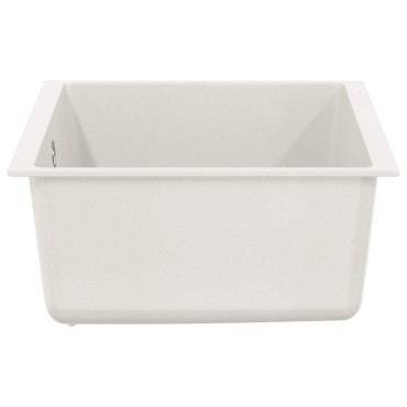 vidaXL Σιντρινο 80% Χαλαζίας και 20% Ρητίνη 530 x 460 mm Λευκό