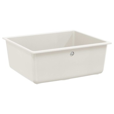 vidaXL Σιντρινο 80% Χαλαζίας και 20% Ρητίνη 530 x 460 mm Λευκό