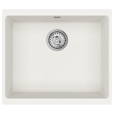 vidaXL Σιντρινο 80% Χαλαζίας και 20% Ρητίνη 530 x 460 mm Λευκό