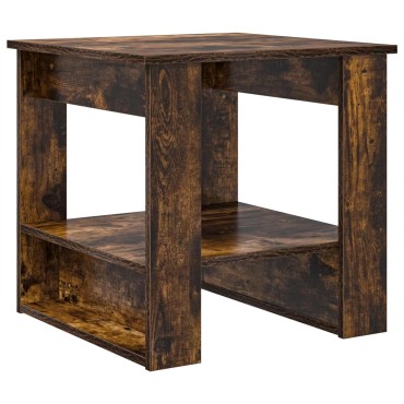 vidaXL Τραπεζάκι σαλονιού Καπνιστό Δρύς 51x50x50cm 1 τεμ.