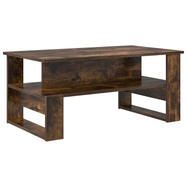 vidaXL Τραπεζάκι σαλονιού Καπνιστό Δρύς 90x50x40cm 1 τεμ.