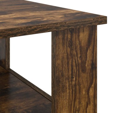 vidaXL Τραπεζάκι σαλονιού Καπνιστό Δρύς 57x55x45 εκ 1 τεμ.