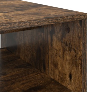 vidaXL Τραπεζάκι σαλονιού Καπνιστό Δρύς 60x50x40 εκ 1 τεμ.