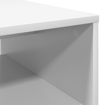 vidaXL Τραπεζάκι σαλονιού Λευκό 80x50x40cm Επεξεργασμένο Ξύλο 1 τεμ.