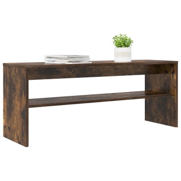 vidaXL Ντουλάπι TV 100x30x40cm Καπνιστό Δρύς Επεξεργασμένο Ξύλο