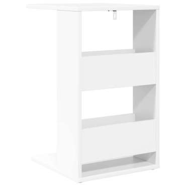 vidaXL Τραπεζάκι Πλευράς Λευκό 40x35x60,5cm Επεξεργασμένο Ξύλο 1 τεμ.