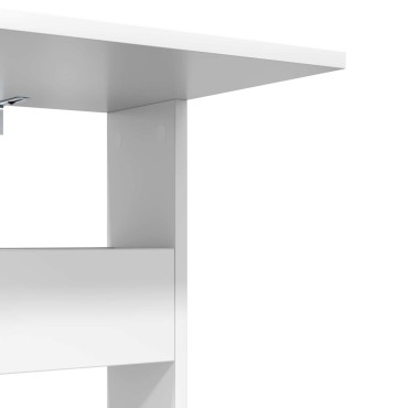 vidaXL Τραπεζάκι Πλευράς Λευκό 40x35x60,5cm Επεξεργασμένο Ξύλο 1 τεμ.