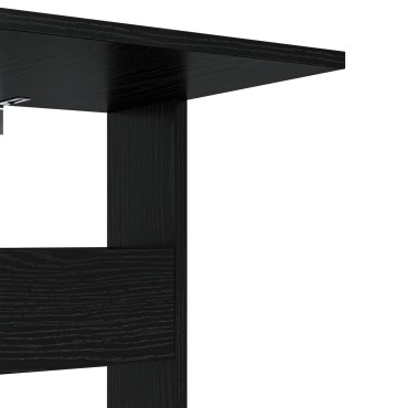vidaXL Τραπεζάκι Πλευράς Μαύρη Οξυά 40x35x60,5 εκ 1 τεμ.