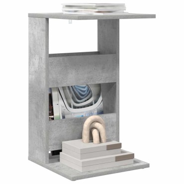 vidaXL Τραπεζάκι Πλευράς Σκυρόδεμα Γκρι 40x35x60,5 εκ 1 τεμ.