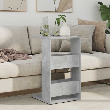 vidaXL Τραπεζάκι Πλευράς Σκυρόδεμα Γκρι 40x35x60,5 εκ 1 τεμ.