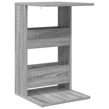 vidaXL Τραπεζάκι Πλευράς Γκρι Sonoma 40x35x60,5 εκ 1 τεμ.