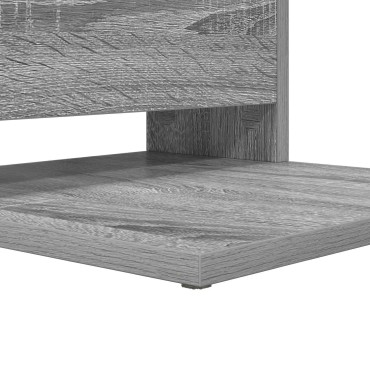 vidaXL Τραπεζάκι Πλευράς Γκρι Sonoma 40x35x60,5 εκ 1 τεμ.