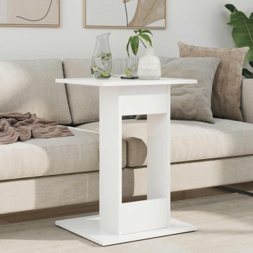 vidaXL Τραπεζάκι Πλευράς Λευκό 45x40x62,5cm Επεξεργασμένο Ξύλο 1 τεμ.