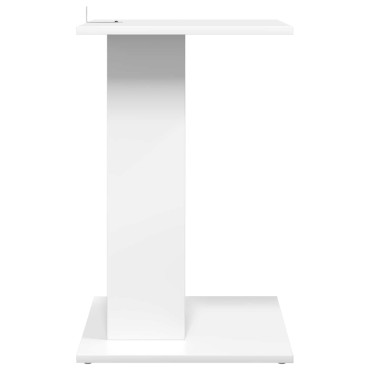 vidaXL Τραπεζάκι Πλευράς Λευκό 45x40x62,5cm Επεξεργασμένο Ξύλο 1 τεμ.