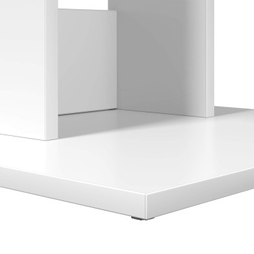 vidaXL Τραπεζάκι Πλευράς Λευκό 45x40x62,5cm Επεξεργασμένο Ξύλο 1 τεμ.