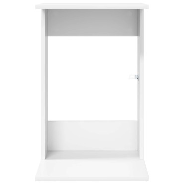 vidaXL Τραπεζάκι Πλευράς Λευκό 40x38x62,5cm Επεξεργασμένο Ξύλο 1 τεμ.