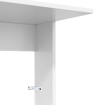 vidaXL Τραπεζάκι Πλευράς Λευκό 40x38x62,5cm Επεξεργασμένο Ξύλο 1 τεμ.