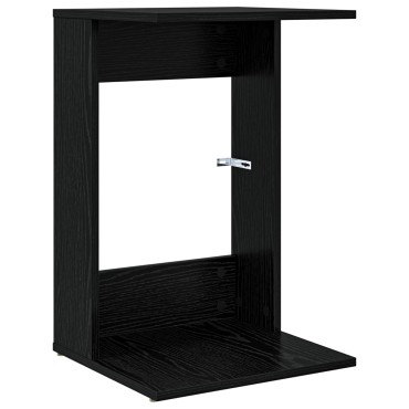 vidaXL Τραπεζάκι Πλευράς Μαύρη Οξυά 40x38x62,5 εκ 1 τεμ.