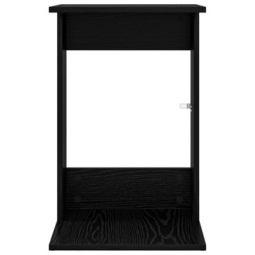 vidaXL Τραπεζάκι Πλευράς Μαύρη Οξυά 40x38x62,5 εκ 1 τεμ.