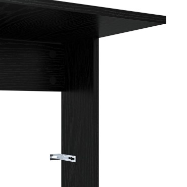 vidaXL Τραπεζάκι Πλευράς Μαύρη Οξυά 40x38x62,5 εκ 1 τεμ.