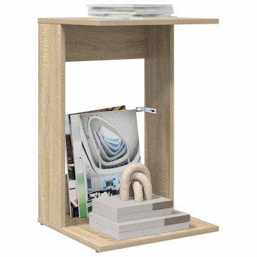 vidaXL Τραπεζάκι Πλευράς Δρύς Sonoma 40x38x62,5 εκ 1 τεμ.