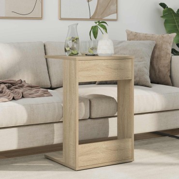 vidaXL Τραπεζάκι Πλευράς Δρύς Sonoma 40x38x62,5 εκ 1 τεμ.