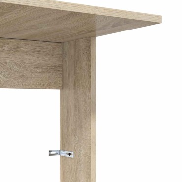 vidaXL Τραπεζάκι Πλευράς Δρύς Sonoma 40x38x62,5 εκ 1 τεμ.