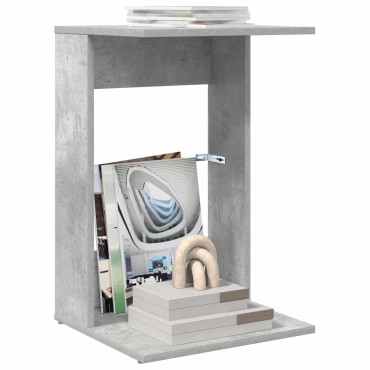vidaXL Τραπεζάκι Πλευράς Σκυρόδεμα Γκρι 40x38x62,5 εκ 1 τεμ.