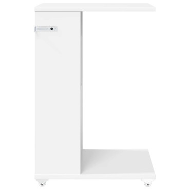 vidaXL Τραπεζάκι Πλευράς Λευκό 40x35x60cm Επεξεργασμένο Ξύλο 1 τεμ.