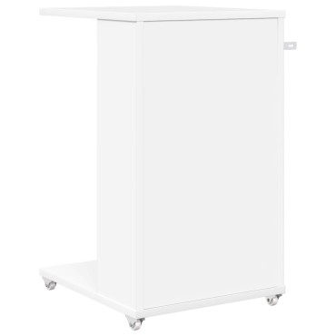 vidaXL Τραπεζάκι Πλευράς Λευκό 40x35x60cm Επεξεργασμένο Ξύλο 1 τεμ.