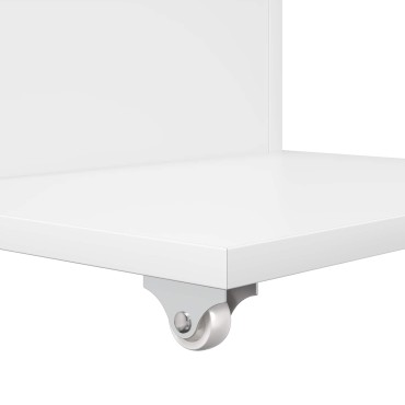 vidaXL Τραπεζάκι Πλευράς Λευκό 40x35x60cm Επεξεργασμένο Ξύλο 1 τεμ.