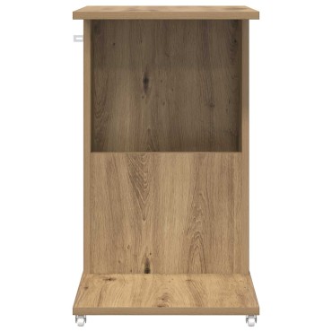 vidaXL Τραπεζάκι Πλευράς με τροχούς Artisan Oak 40x35x60cm 1 τεμ.