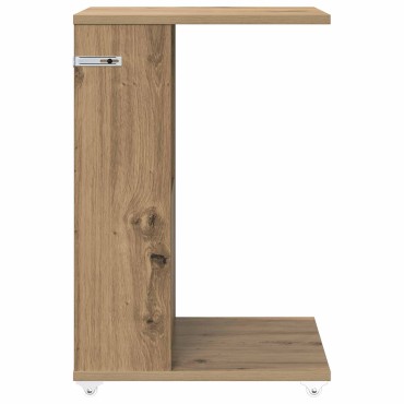 vidaXL Τραπεζάκι Πλευράς με τροχούς Artisan Oak 40x35x60cm 1 τεμ.