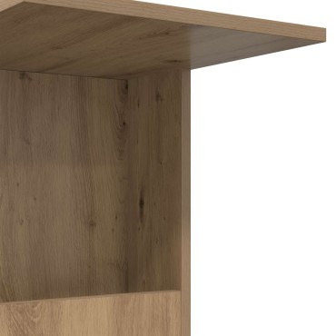 vidaXL Τραπεζάκι Πλευράς με τροχούς Artisan Oak 40x35x60cm 1 τεμ.