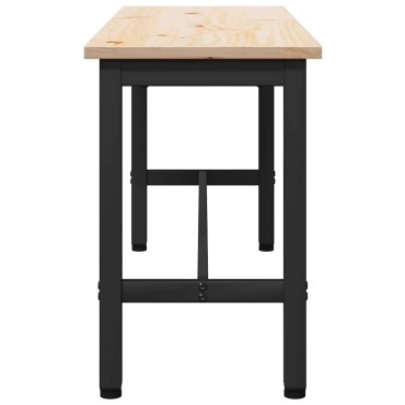 vidaXL Καθιστικό Σαλονιού Φυσικό 100x32,5x49cm Στερεό ξύλο πεύκου