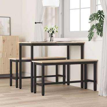 vidaXL Καθίσματα Τραπεζιού 100x32,5x49cm 2 τμχ.