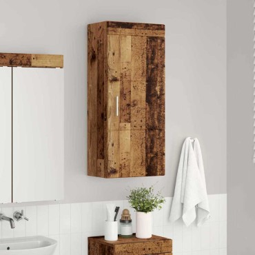 vidaXL Ντουλάπα τοίχου μπάνιου TULUM Παλιό ξύλο 37x24,5x86 εκ 1 τεμ.