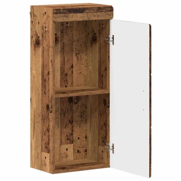 vidaXL Ντουλάπα τοίχου μπάνιου TULUM Παλιό ξύλο 37x24,5x86 εκ 1 τεμ.