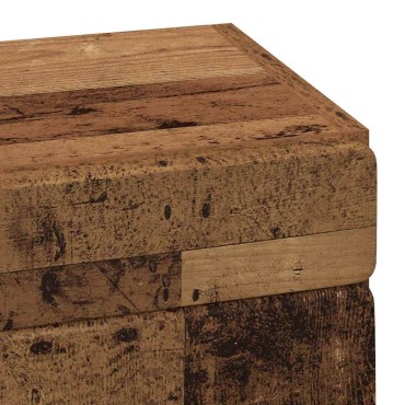 vidaXL Ντουλάπα τοίχου μπάνιου TULUM Παλιό ξύλο 37x24,5x86 εκ 1 τεμ.