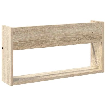 vidaXL Ράφι Περιοδικών με ράφι 2 τεμ. Δρύς Sonoma 60x12x30 εκ